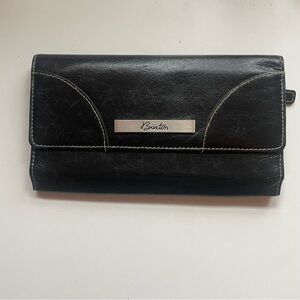 Buxton Black Leather Women's Wallet